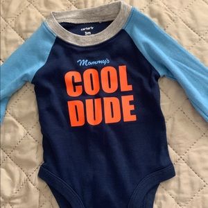 Carters 3 month baby boy onesie